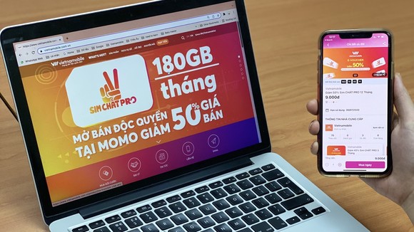 Khách hàng Vietnamobile dễ dàng thành toán qua MoMo