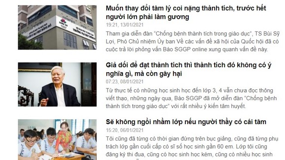 Báo SGGP Online nhận được gần 100 bài viết của bạn đọc trên khắp mọi miền đất nước sau gần 1 tháng mở diễn đàn