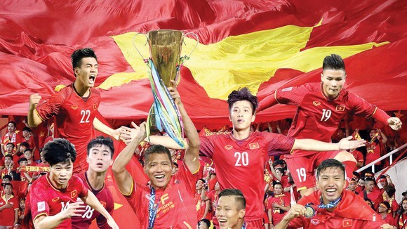 The national men’s football team is ranked 92nd in the latest FIFA rankings, with 1,258 points.(Photo: SGGP)