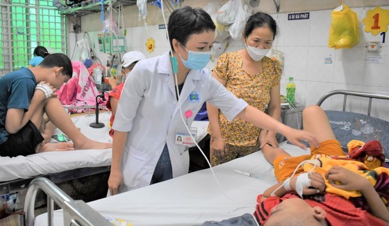 Bệnh nhi đang điều trị tại Bệnh viện Ung bướu TPHCM