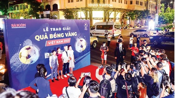 Giải thưởng Quả bóng vàng Việt Nam luôn thu hút sự quan tâm của giới báo chí - truyền thông và công chúng. Ảnh: DŨNG PHƯƠNG