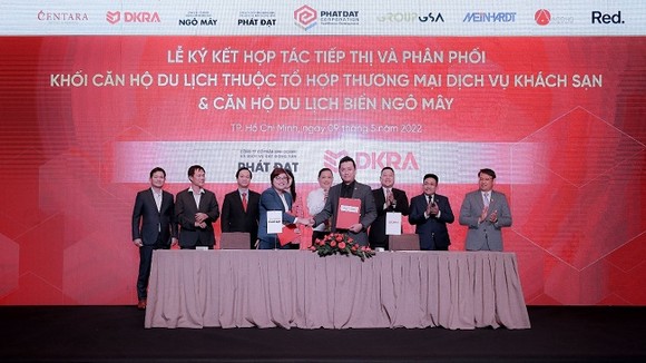 Nhà phát triển dự án - Công ty CP Kinh doanh và Dịch vụ BĐS Phát Đạt và DKRA Vietnam chính thức ký kết hợp tác Tổng đại lý tiếp thị & phân phối khối căn hộ du lịch thuộc Tổ hợp TMDV Khách sạn & Căn hộ du lịch biển Ngô Mây.