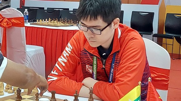 Lê Tuấn Minh đang có cơ hội nhận phong đẳng đại kiện tướng cờ vua quốc tế. Ảnh: MINH HÀ