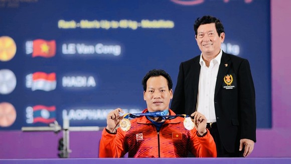 Lê Văn Công đã thi đấu thành công tại ASEAN Para Games năm nay. Ảnh: PT.DƯƠNG