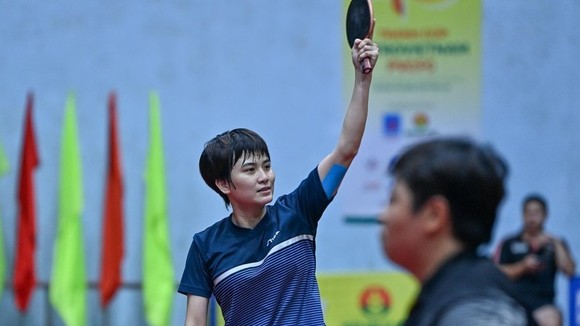 Nguyễn Khoa Diệu Khánh đang tập trung cao độ với bóng bàn nữ TPHCM chuẩn bị cho Đại hội thể thao toàn quốc 9-2022 và dự kiến cô có tên ở đợt tập trung đội tuyển quốc gia sắp tới. Ảnh: DUY LINH