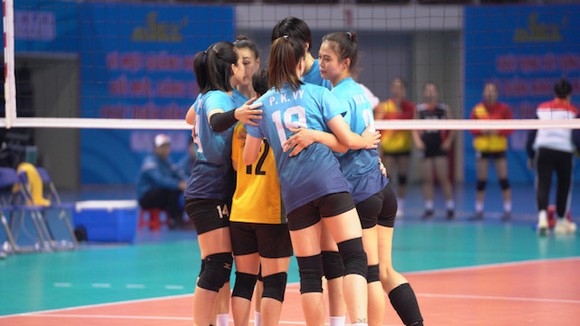 Đội nữ Long An tiếp tục có chiến thắng tại vòng bảng. Ảnh: THÀNH HƯNG.WTT