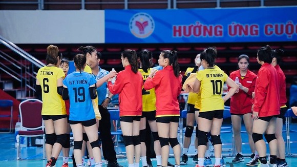 Đội nữ Thái Bình đã có chiến thắng trước Quảng Ninh đầy quan trọng. Ảnh: G.THÁI BÌNH