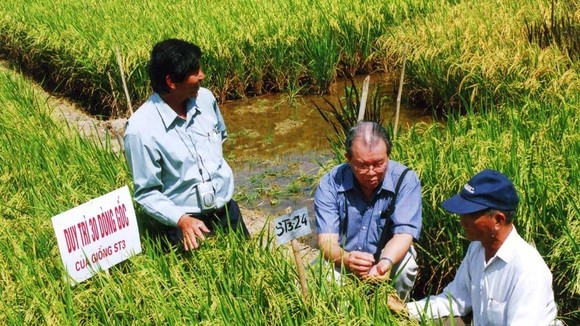 GS-TS Võ Tòng Xuân (ngồi giữa)