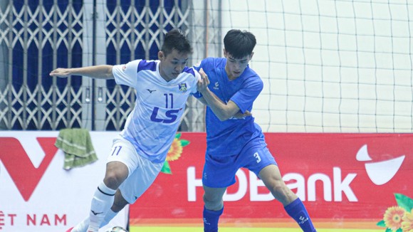 Sahako tạm hơn Thái Sơn Nam 5 điểm sau lượt đi Giải futsal VĐQG 2022. ẢNH: ANH TRẦN