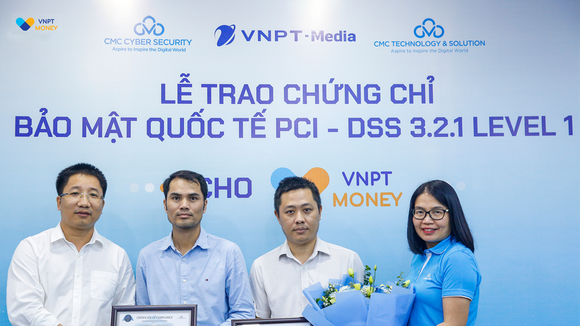 VNPT Money nhận chứng chỉ bảo mật