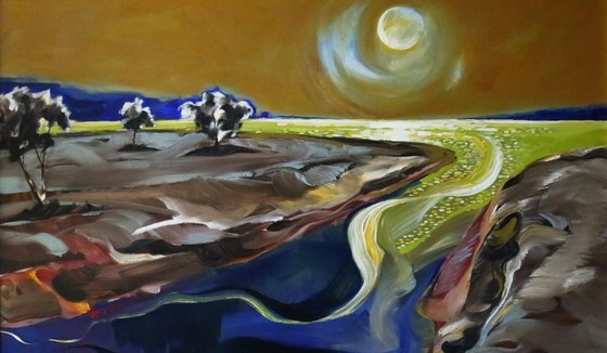 A painting by Tran Quoc Giang