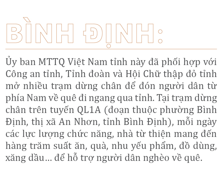 Nồng ấm nghĩa tình miền Trung hỗ trợ dòng người về quê ảnh 42