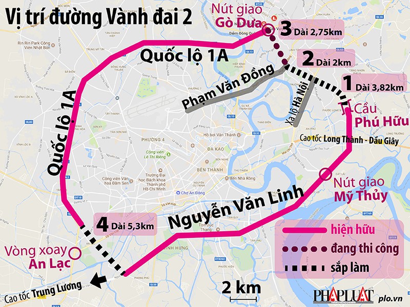 Phấn đấu đến năm 2025 khép kín đường Vành đai 2