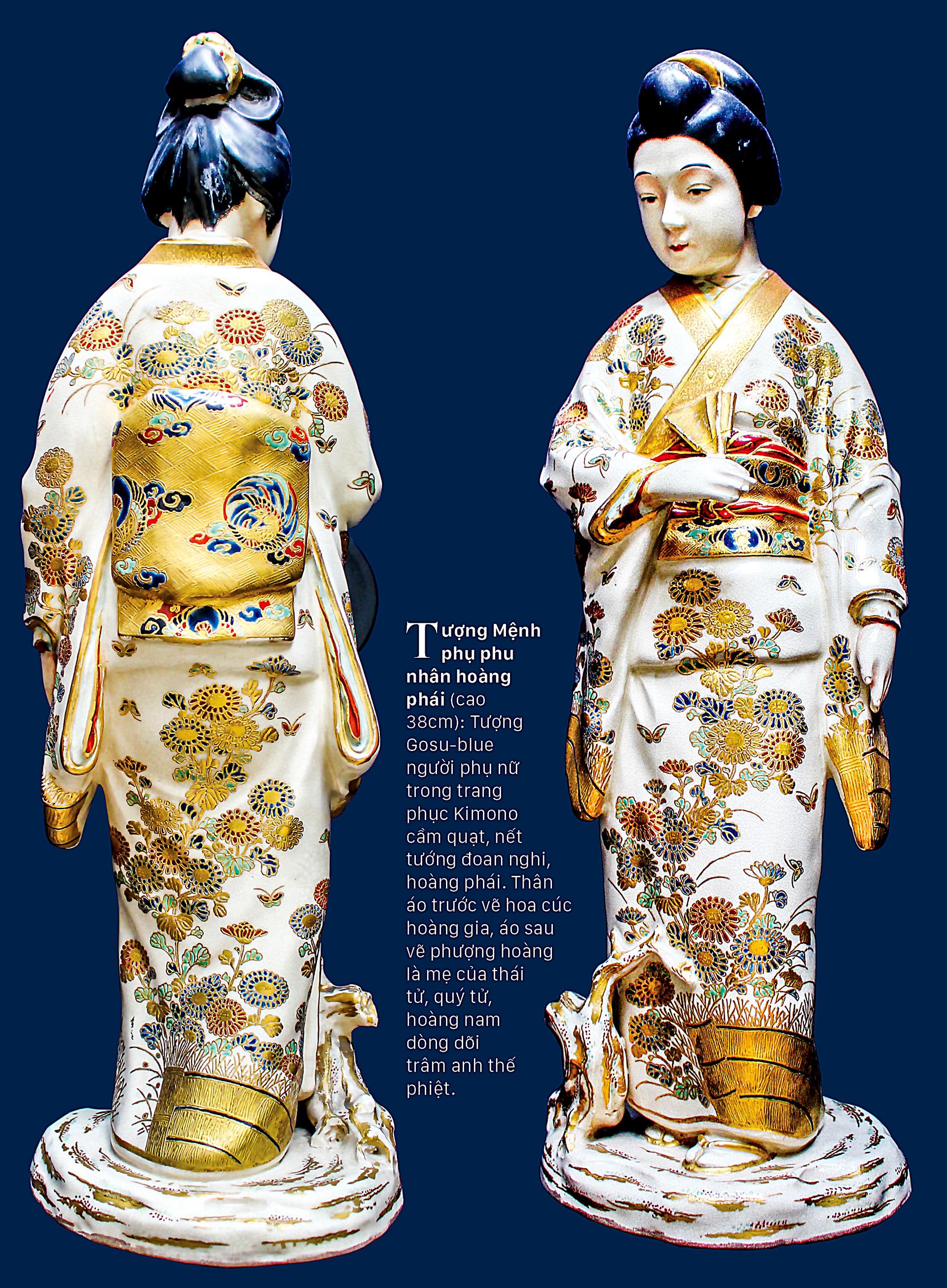 Tao nhã trang phục Kimono trên gốm cổ ảnh 7