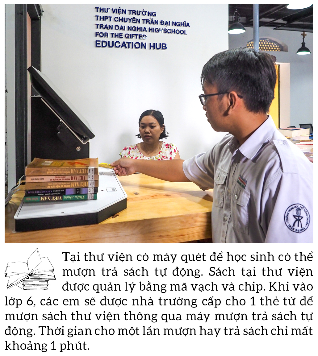 Đến thăm thư viện “5 sao” Trường THPT chuyên Trần Đại Nghĩa ảnh 7