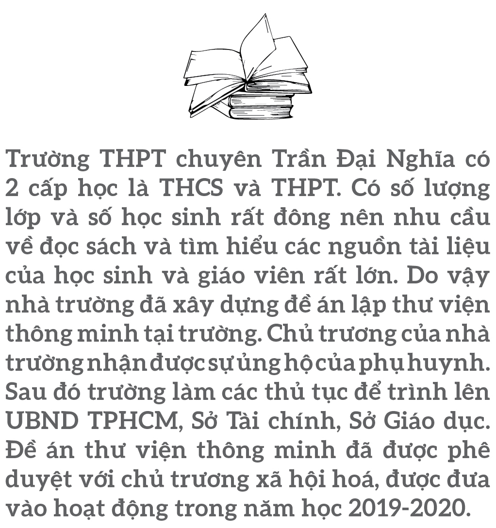 Đến thăm thư viện “5 sao” Trường THPT chuyên Trần Đại Nghĩa ảnh 1