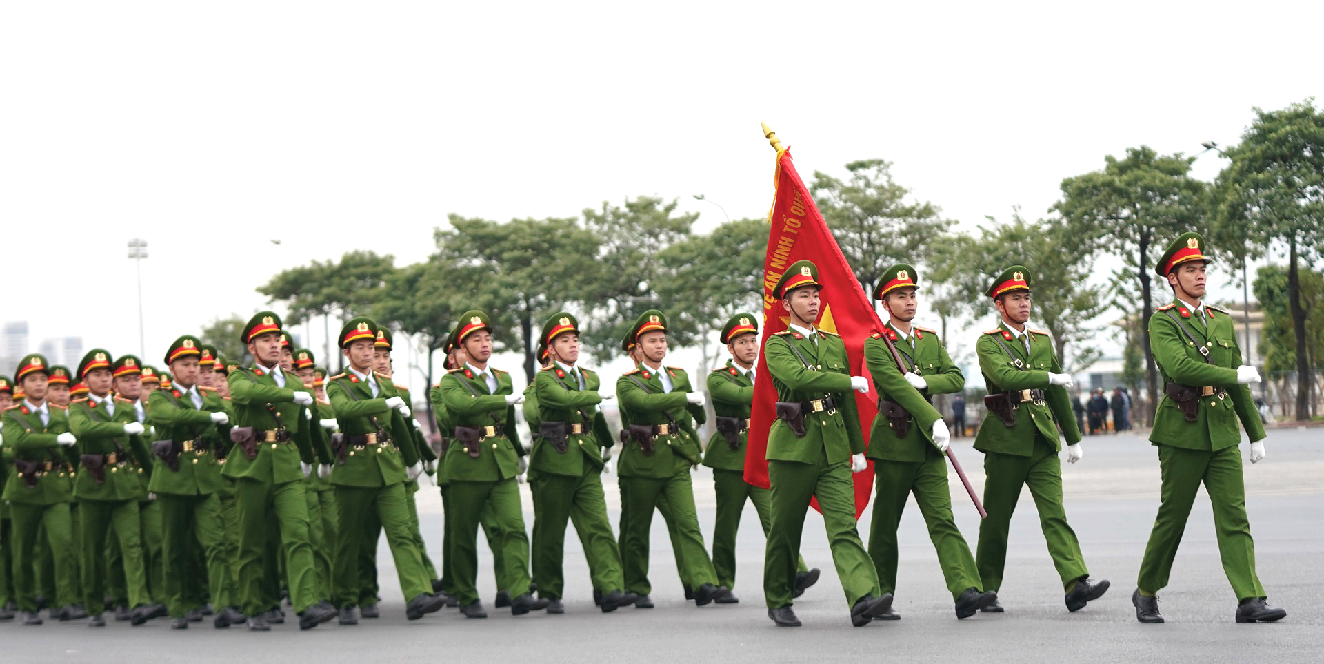 Các lực lượng tổng duyệt phương án bảo vệ Đại hội Đảng lần thứ XIII ảnh 2