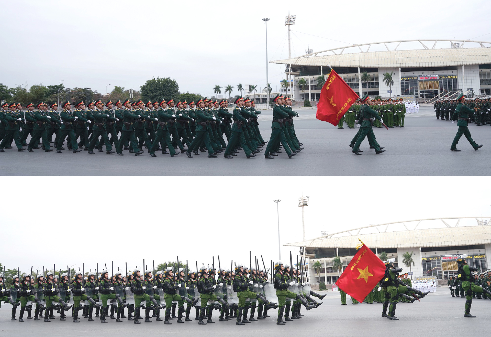 Các lực lượng tổng duyệt phương án bảo vệ Đại hội Đảng lần thứ XIII ảnh 4