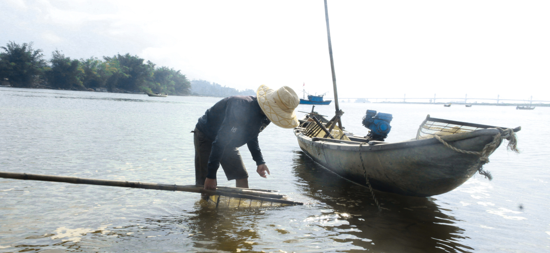 Dầm mình cào don dưới sông Trà Khúc ảnh 6