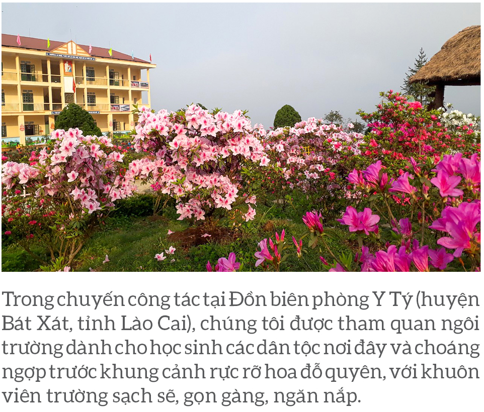 Ngôi trường rực rỡ hoa đỗ quyên nơi biên giới ảnh 2
