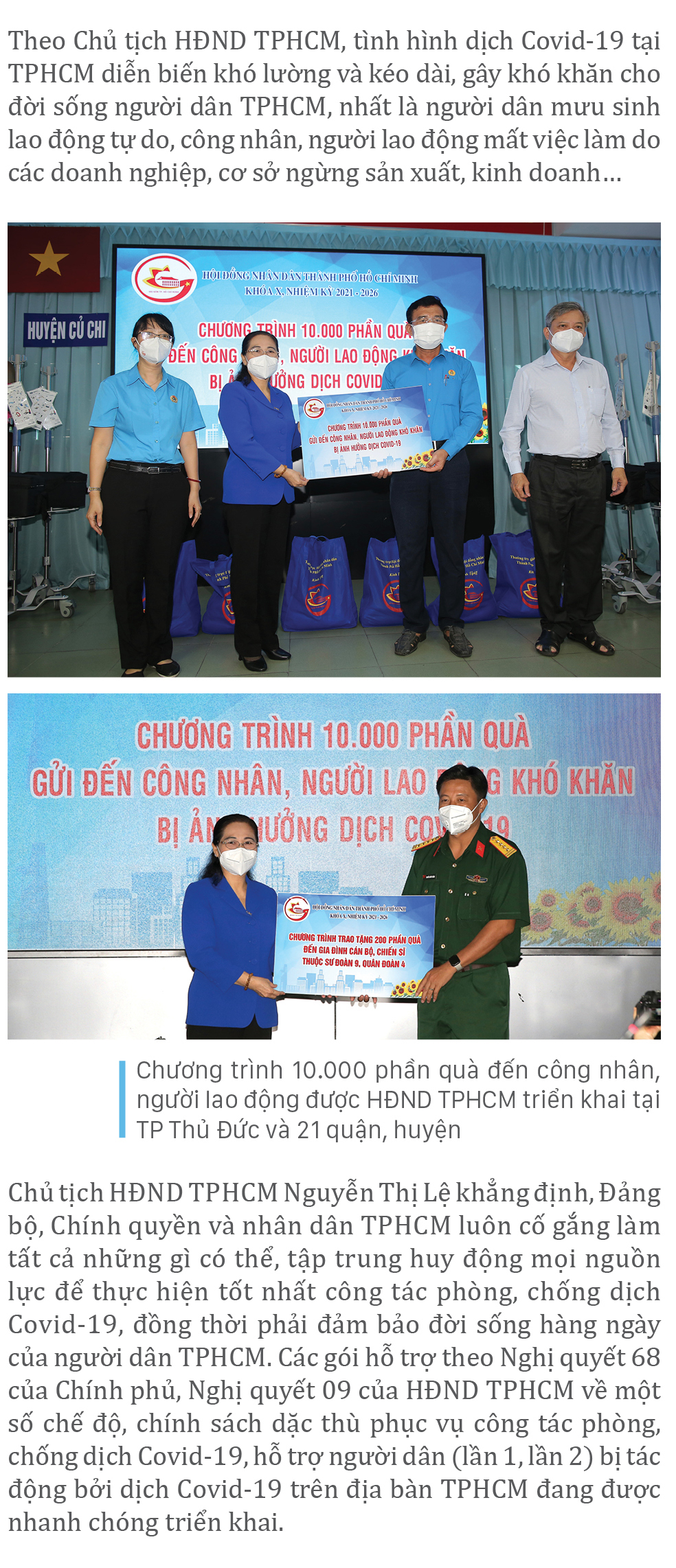 Trao 10.000 phần quà ý nghĩa đến công nhân, người lao động gặp khó khăn do Covid-19 ảnh 3