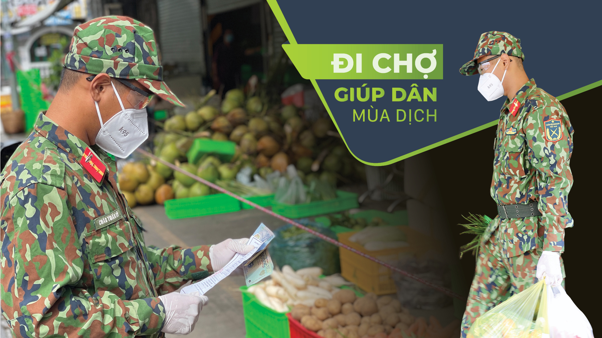 Đi chợ giúp dân mùa dịch