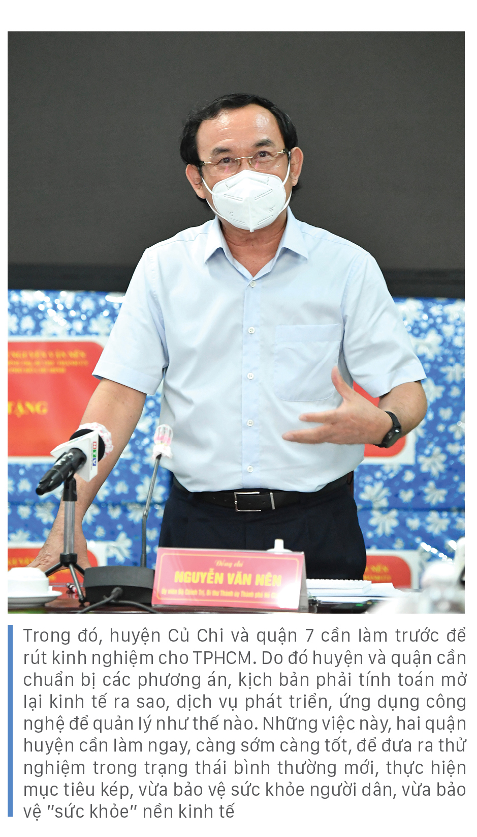 Những gợi mở của đồng chí Nguyễn Văn Nên về chiến lược sống có dịch Covid-19 ảnh 18