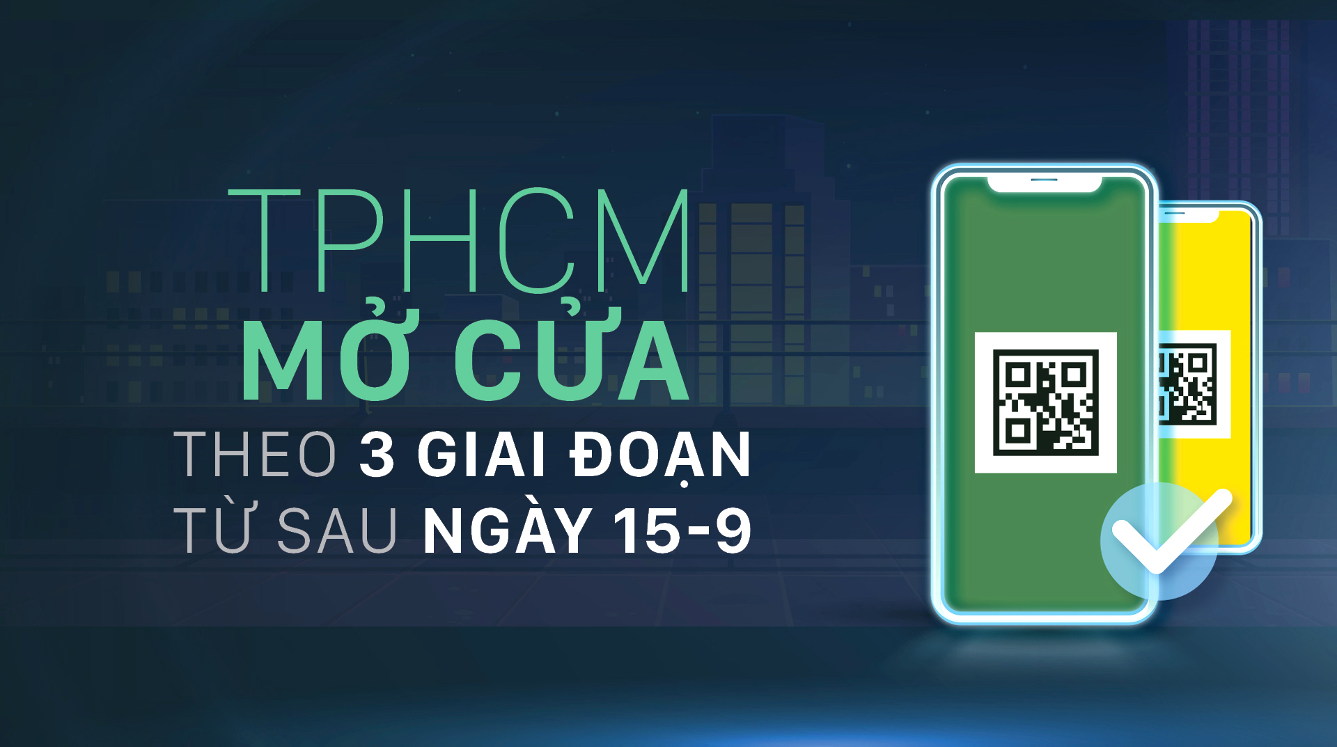 TPHCM mở cửa theo 3 giai đoạn từ sau ngày 15-9