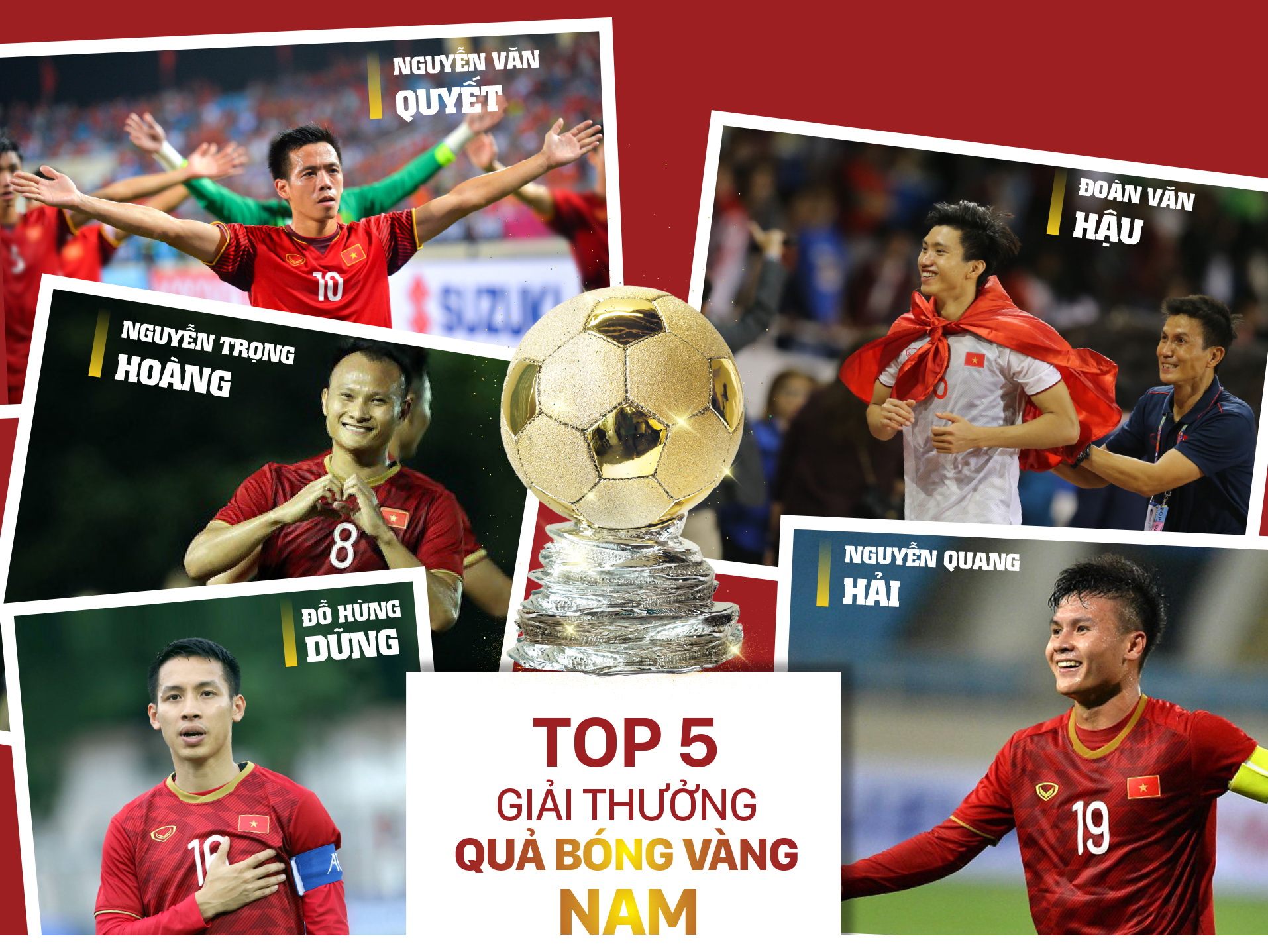 Danh sách rút gọn giải thưởng Quả bóng vàng VN 2019 ảnh 1