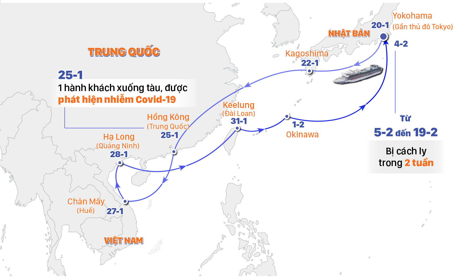 Từ tàu du lịch hạng sang, Diamond Princess trở thành "ổ dịch" Covid-19 ảnh 2