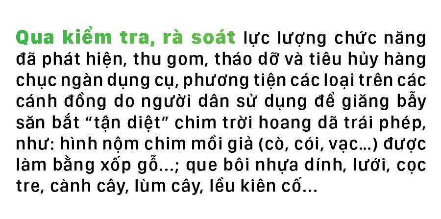 Hà Tĩnh đồng loạt truy quét ngăn nạn bẫy chim trời ảnh 8