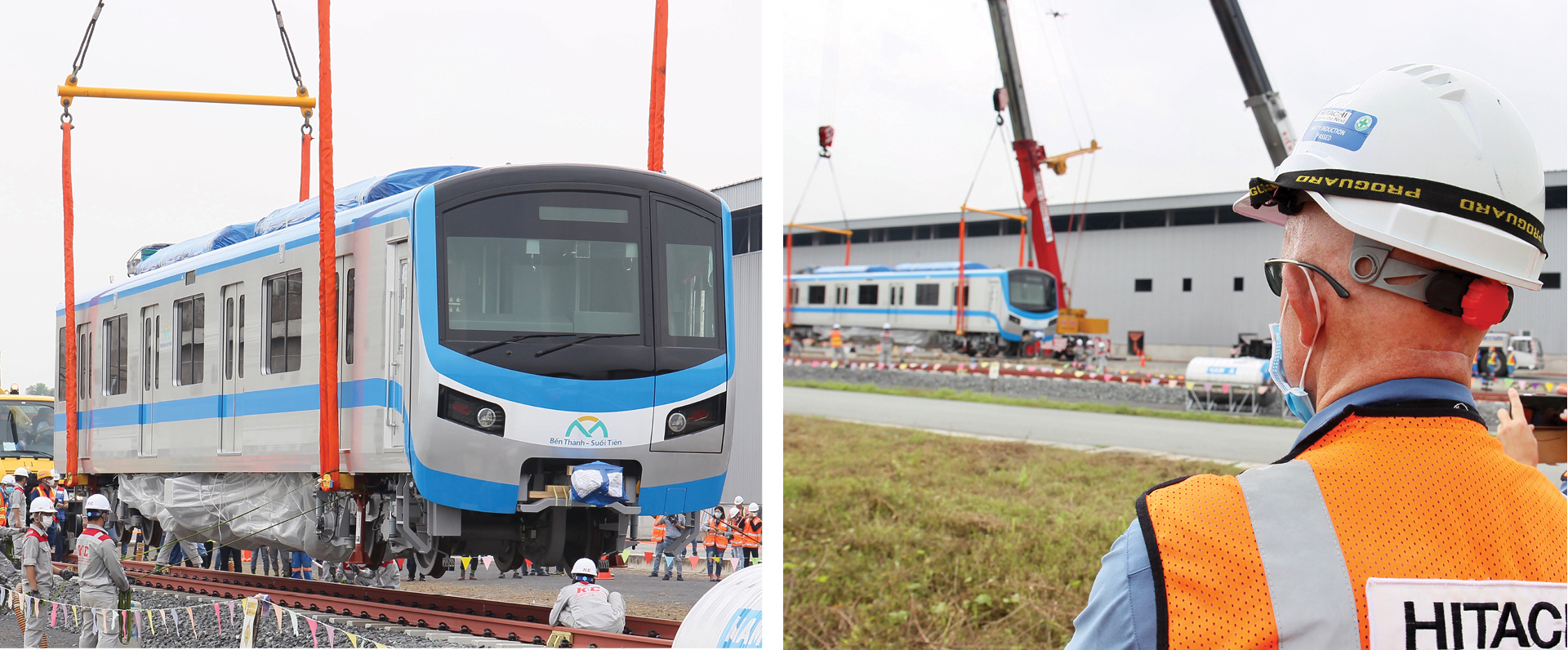 Toàn cảnh hành trình 3 toa tàu metro số 1 về TPHCM ảnh 15
