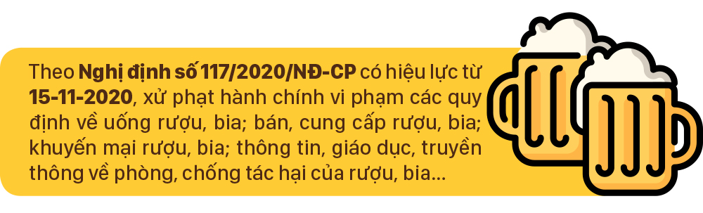 Một số quy định xử phạt hành chính về sử dụng rượu, bia ảnh 1
