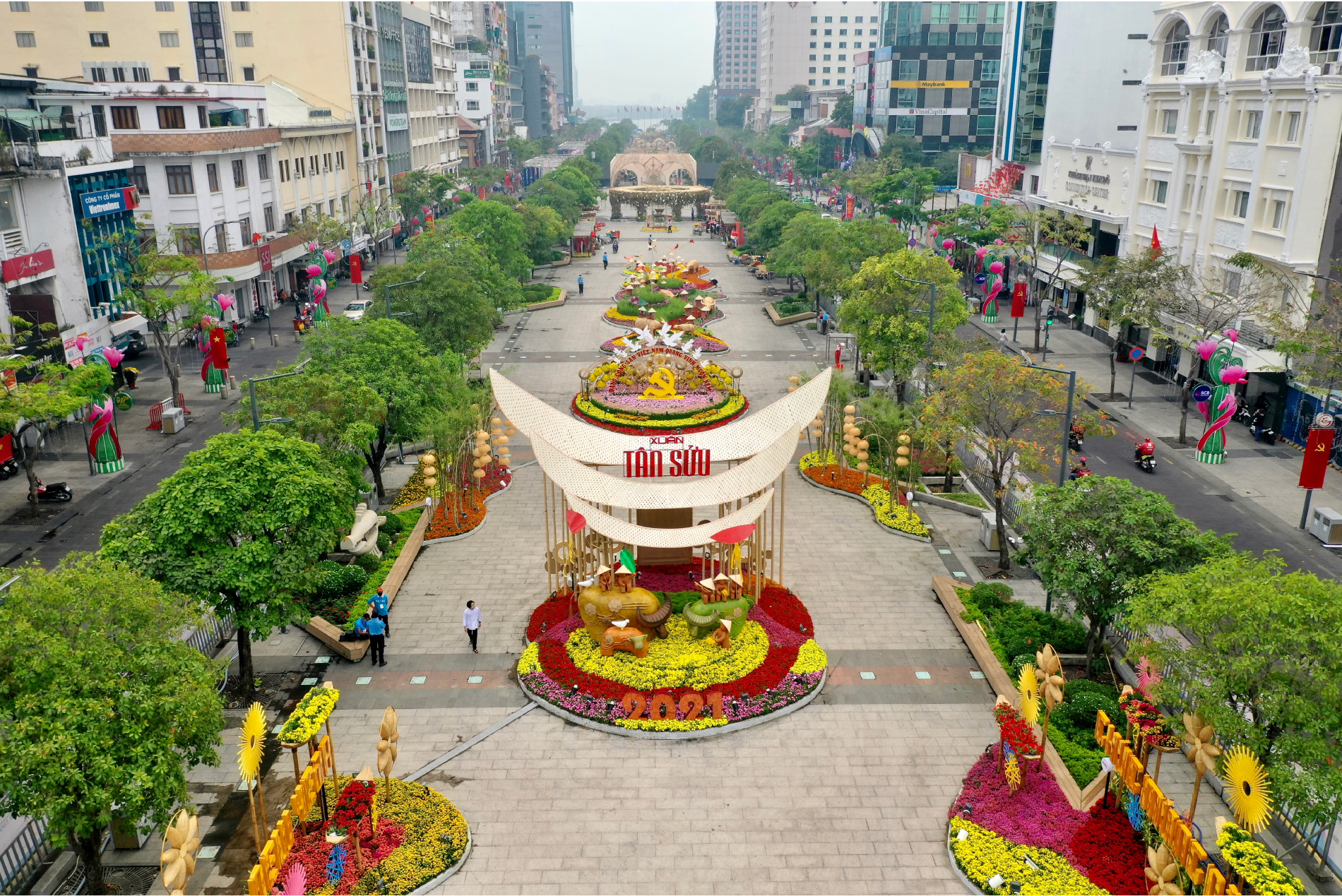 Phòng dịch Covid-19 khi tham quan Đường hoa Nguyễn Huệ ảnh 2