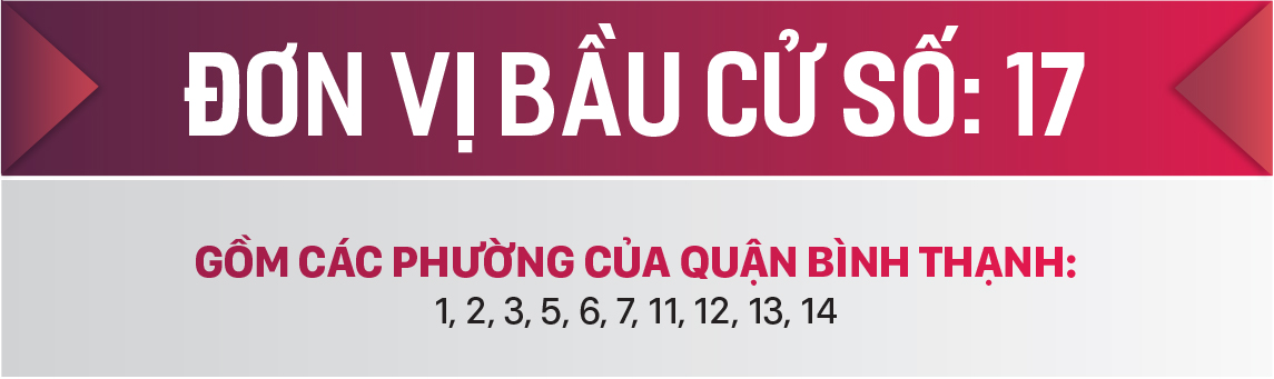 Danh sách chính thức những người ứng cử đại biểu HĐND TPHCM khóa X, nhiệm kỳ 2021 - 2026 - Đơn vị bầu cử số: 17, 18 (quận Bình Thạnh) ảnh 1