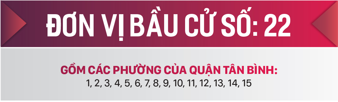 Danh sách chính thức những người ứng cử đại biểu HĐND TPHCM khóa X, nhiệm kỳ 2021 - 2026 - Đơn vị bầu cử số: 22 (quận Tân Bình) ảnh 1