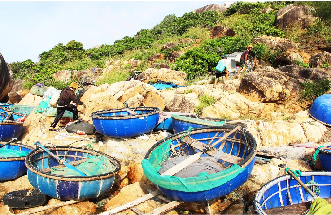 Mưu sinh ở làng lưới thúng dưới chân núi Bà ảnh 30