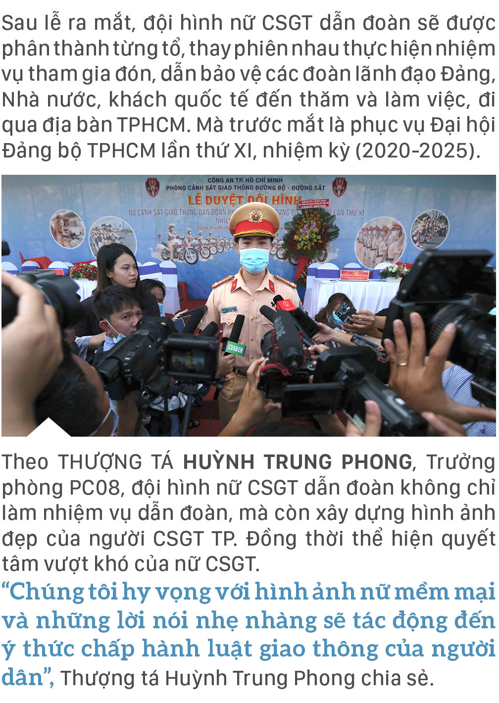 Những “bóng hồng” CSGT dẫn đoàn ảnh 15