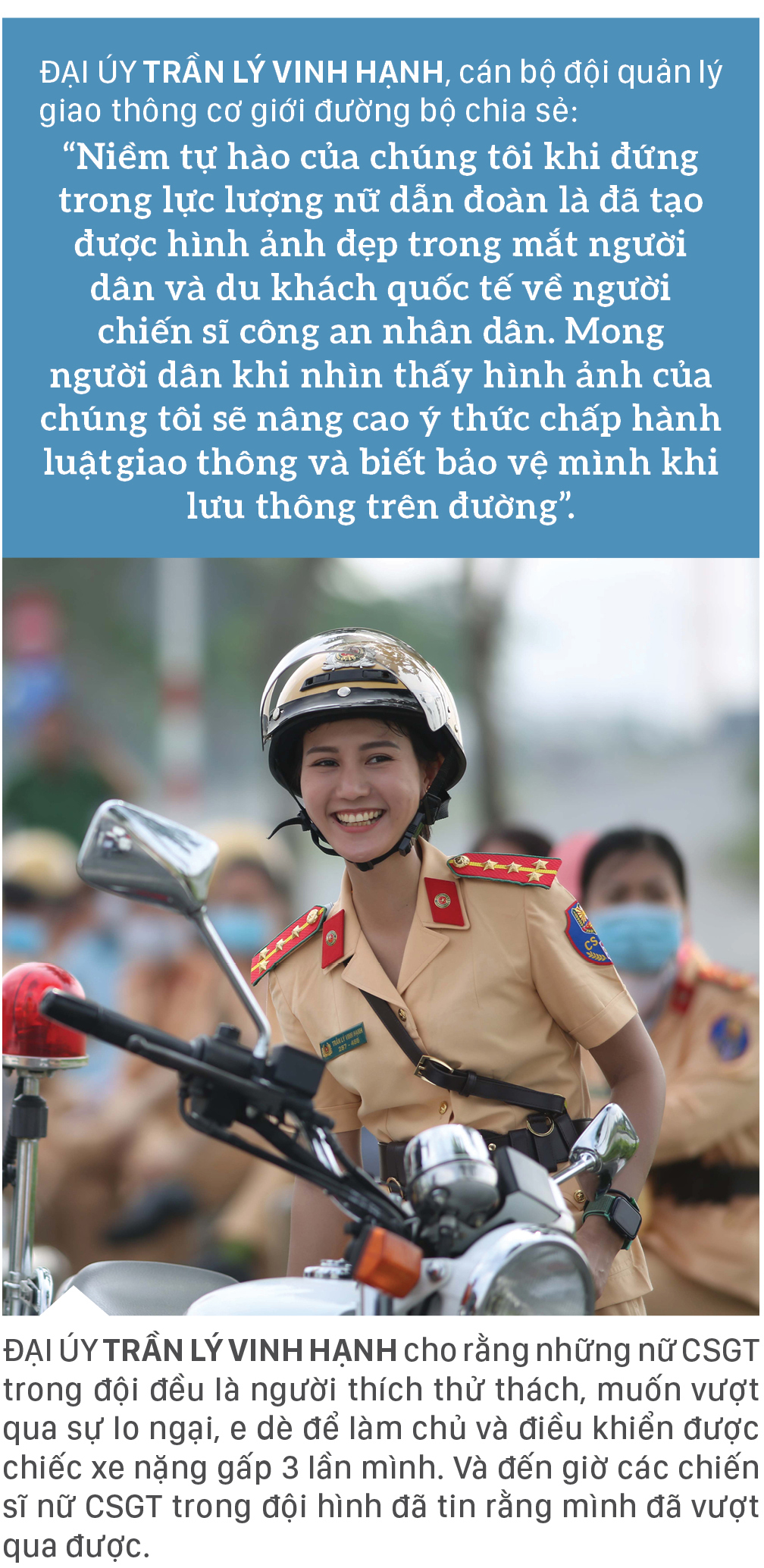 Những “bóng hồng” CSGT dẫn đoàn ảnh 9