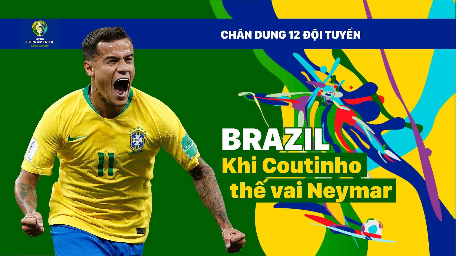 Bảng A: BRAZIL khi Coutinho phải thế vai Neymar
