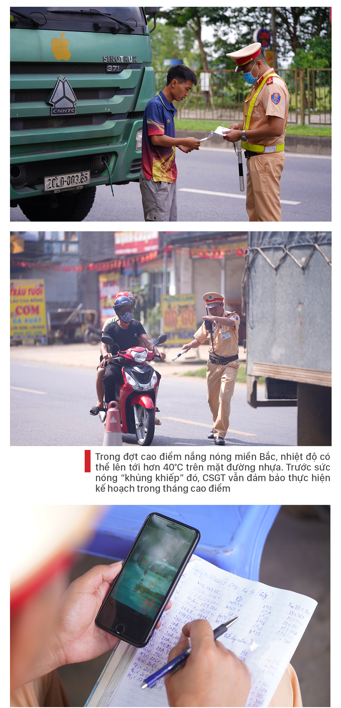 Căng mình làm nhiệm vụ dưới sức nóng hơn 40°C ảnh 4