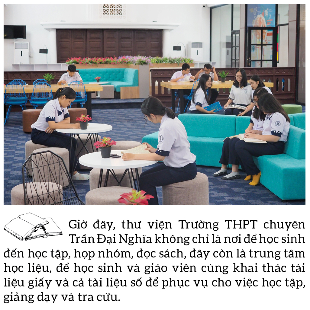 Đến thăm thư viện “5 sao” Trường THPT chuyên Trần Đại Nghĩa ảnh 4