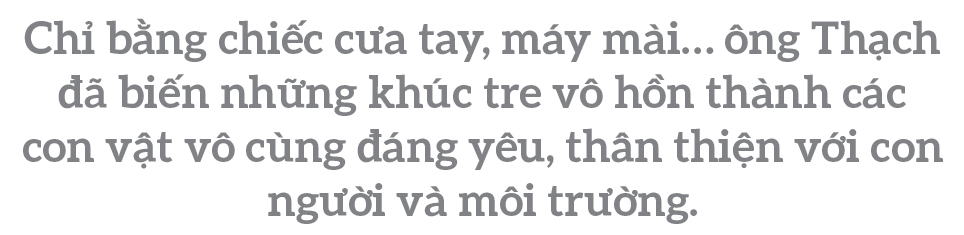 Người đàn ông biến khúc tre vô hồn thành các con vật đáng yêu ảnh 1