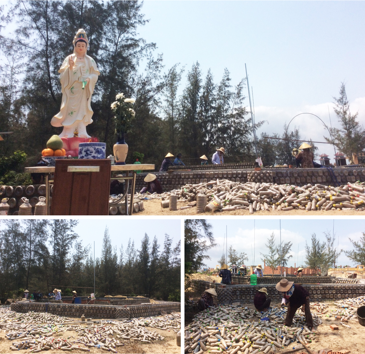 Độc đáo ngôi chùa được xây bằng 60.000 vỏ chai nhựa  ảnh 4