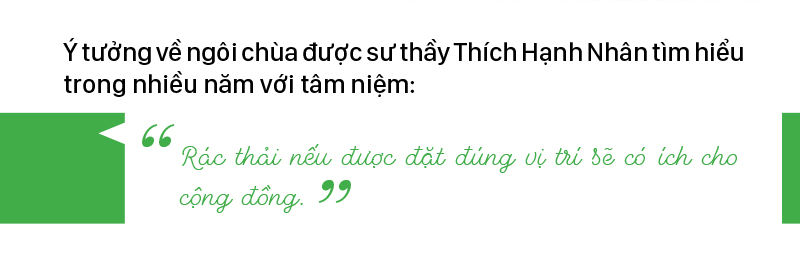 Độc đáo ngôi chùa được xây bằng 60.000 vỏ chai nhựa ảnh 5