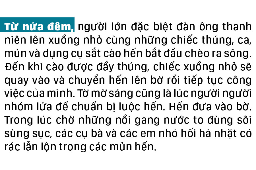 Làng hến 'đỏ lửa' ảnh 3