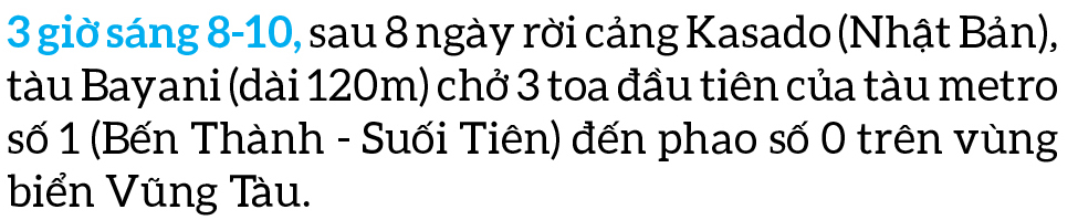 Toàn cảnh hành trình 3 toa tàu metro số 1 về TPHCM ảnh 1