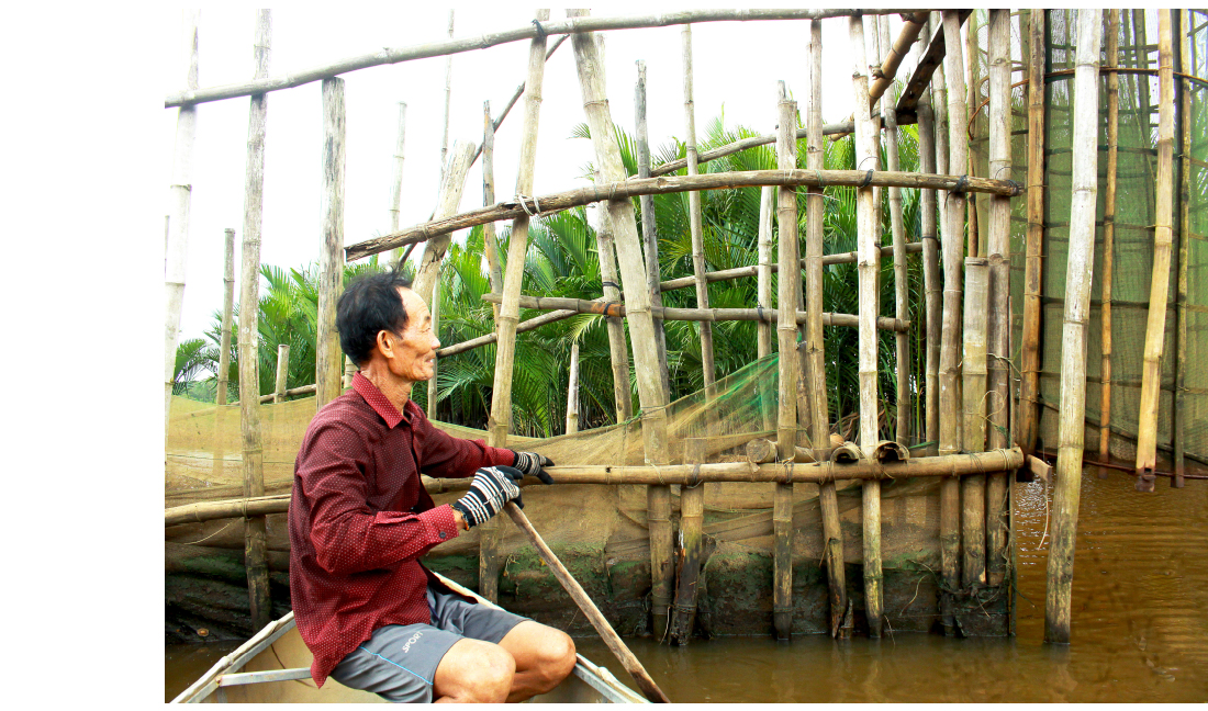 Quảng Ngãi: Độc đáo làm nò vây bắt cá, tôm trong rừng dừa nước Cà Ninh ảnh 10