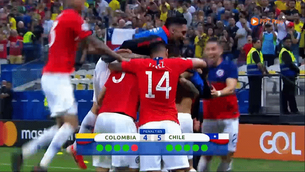 Copa America, Chile - Colombia 0-0 (pen 5-4):Testillo sút hỏng, Sanchez hạ Ospina giành vé bán kết