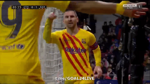 Atletico Madrid - Barcelona 0-1: Suarez kiến tạo, Messi ghi bàn, Barca đòi lại ngôi đầu